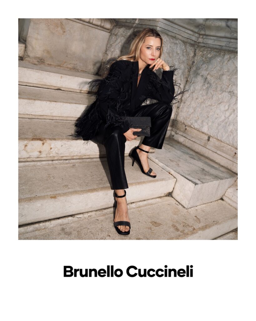 julia comil french american luxury influencer editorial brunello cuccineli