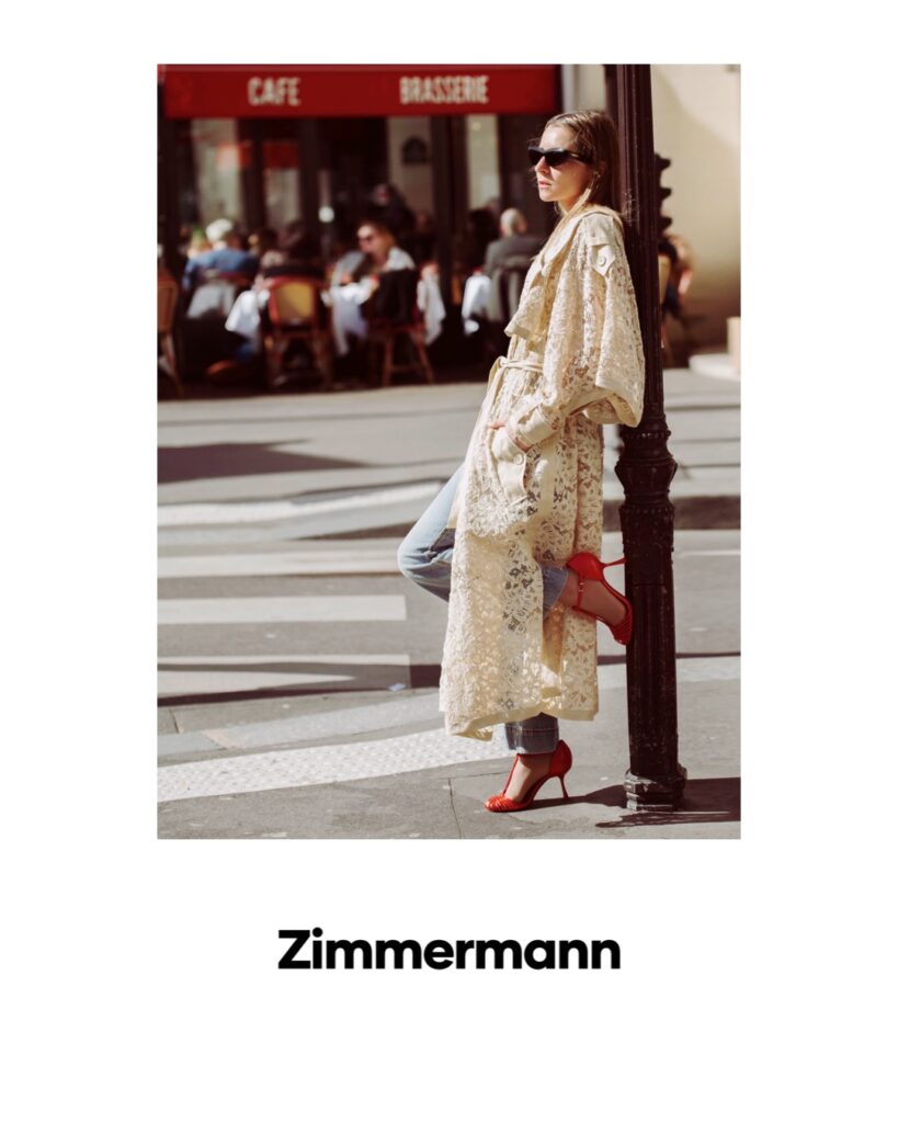 julia comil french american luxury influencer partnership Zimmermann