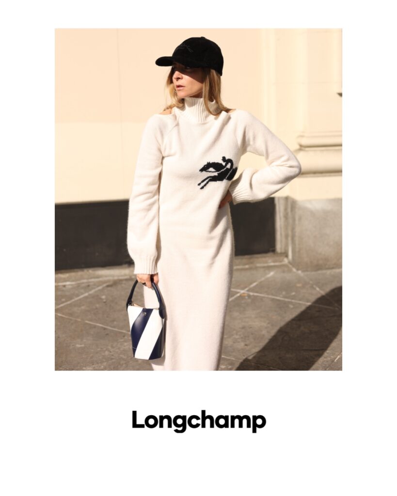 julia comil french luxury influencer partnership longchamp