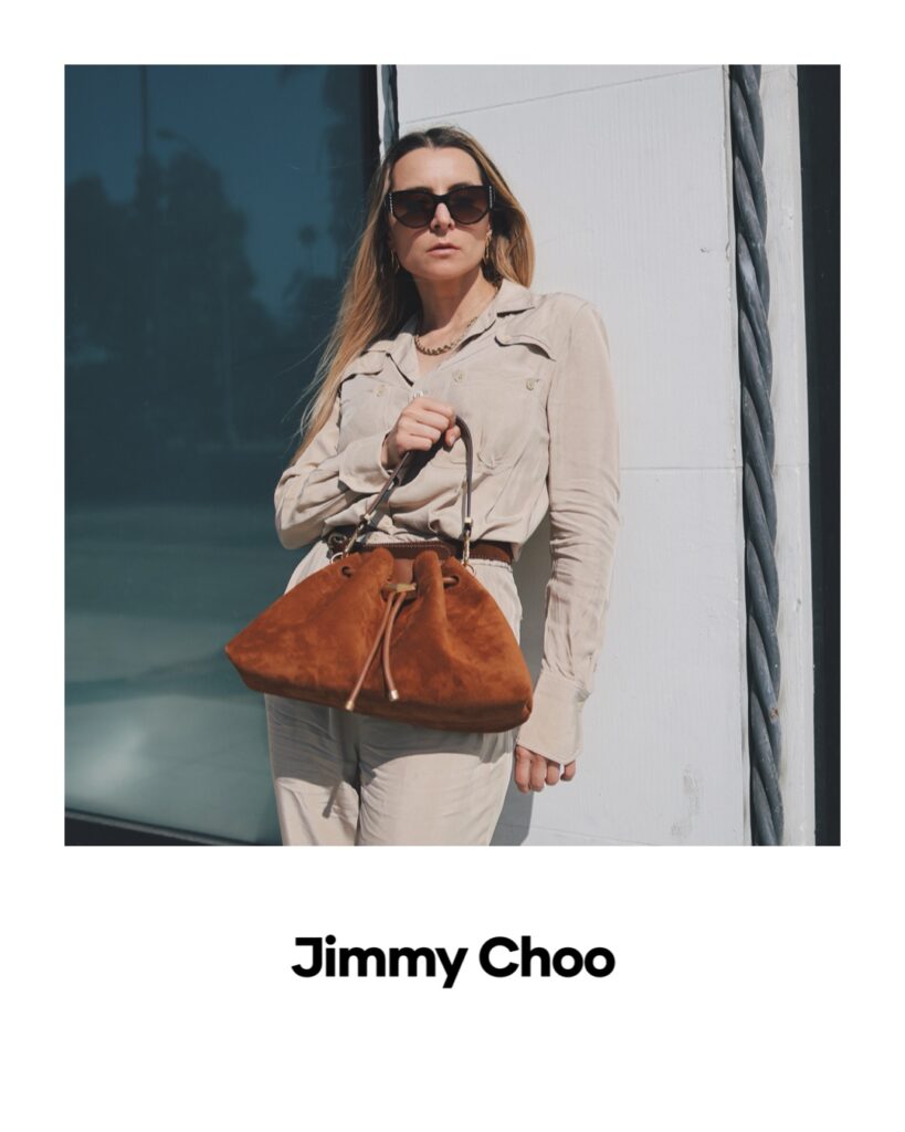 julia comil luxury influencer partnership jimmy choo