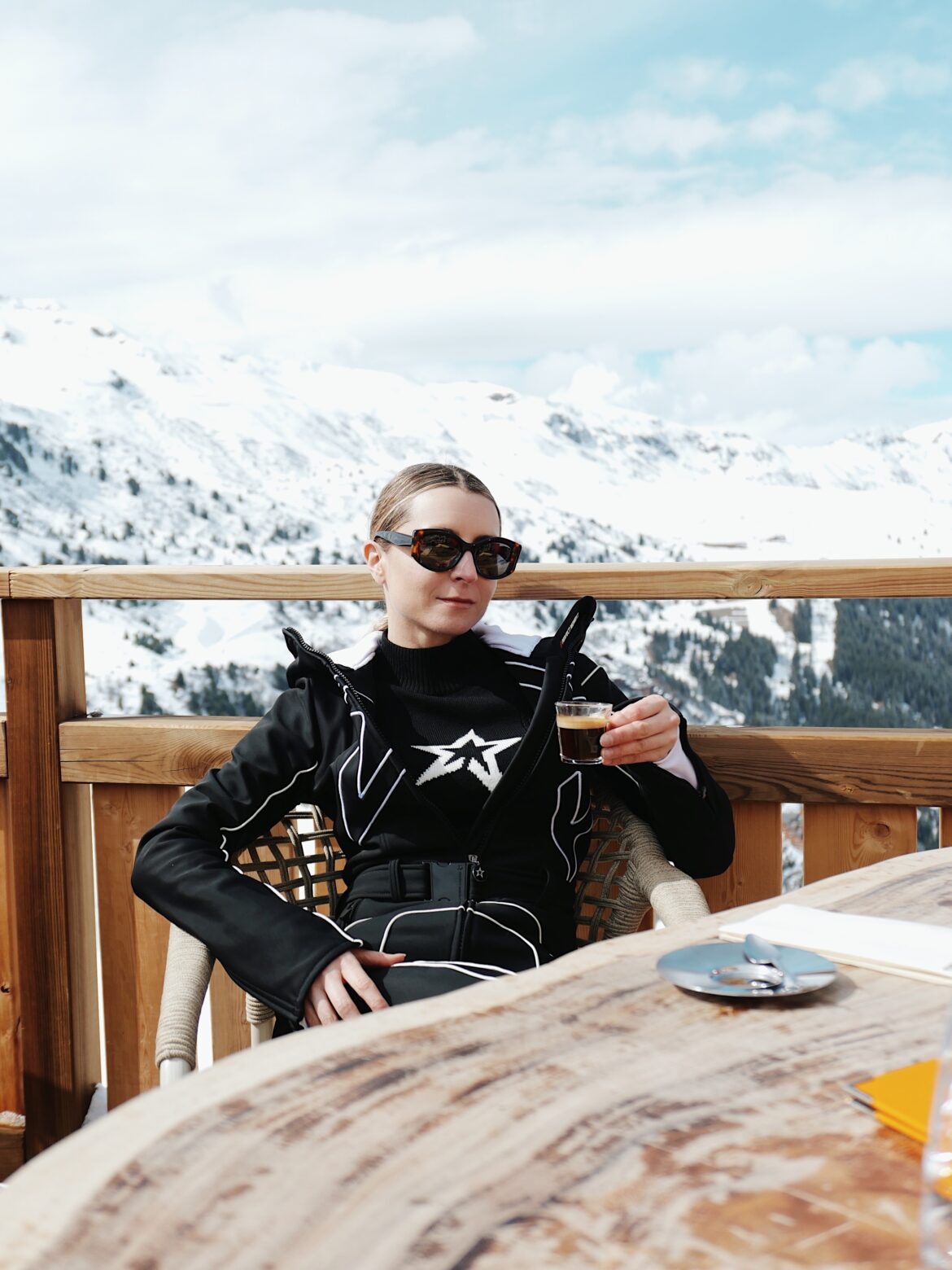Best lunch on the slopes tipi meribel perfect moment sweater