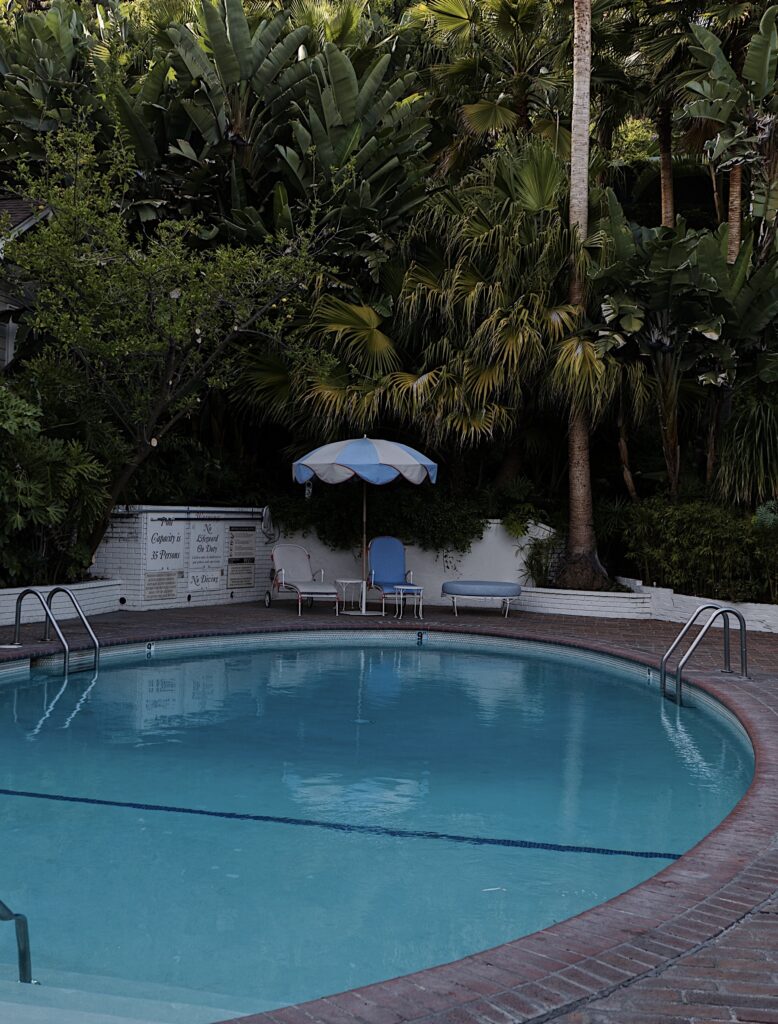 chateau marmont bungalow pool