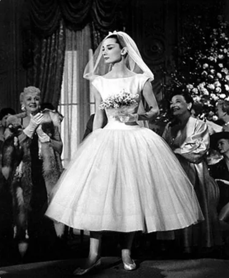 AUdrey Hepburn wearing balanciaga