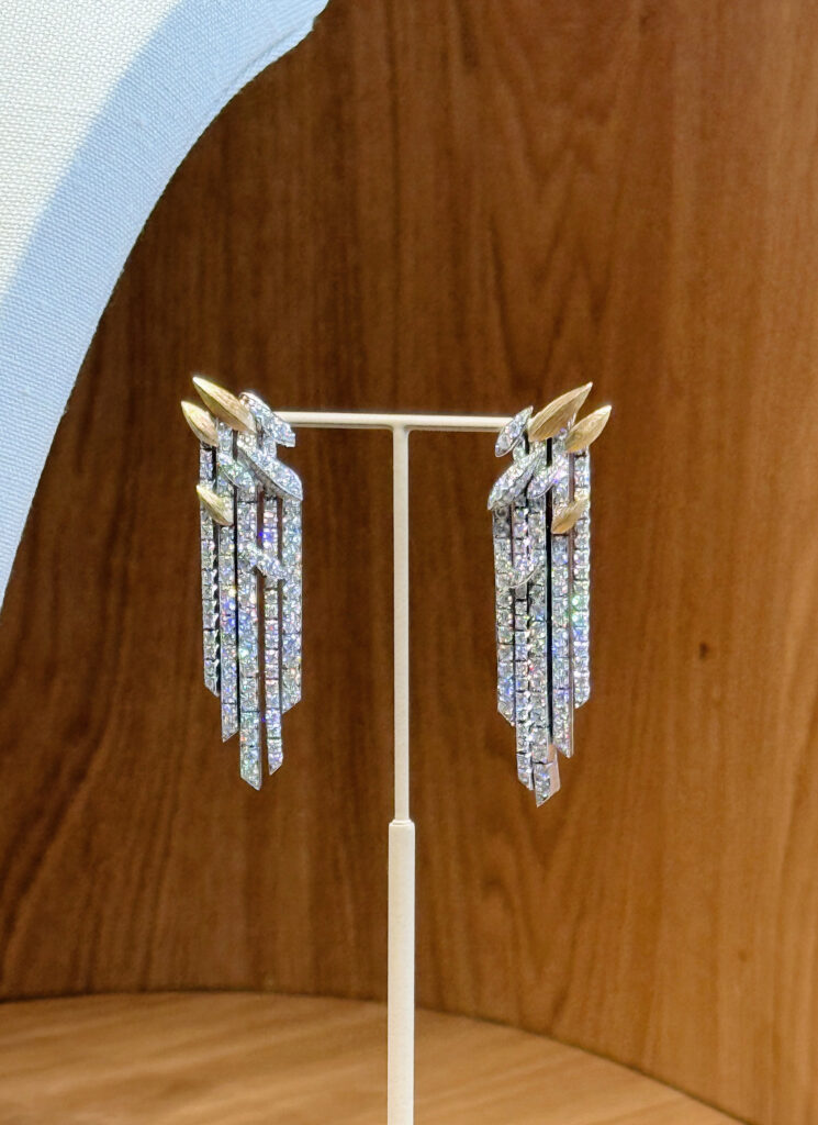 Chaumet earrings couture week july 2025 julia comil