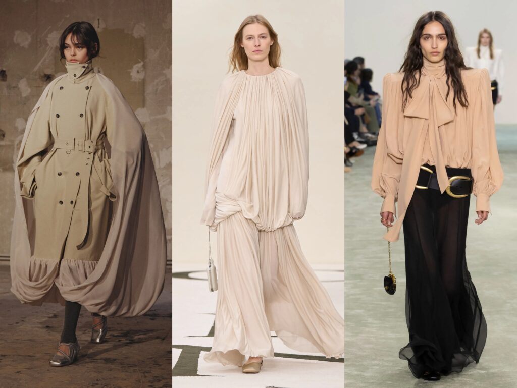 Top fashion trends fall winter 2025 trends as per the runway drapped volume