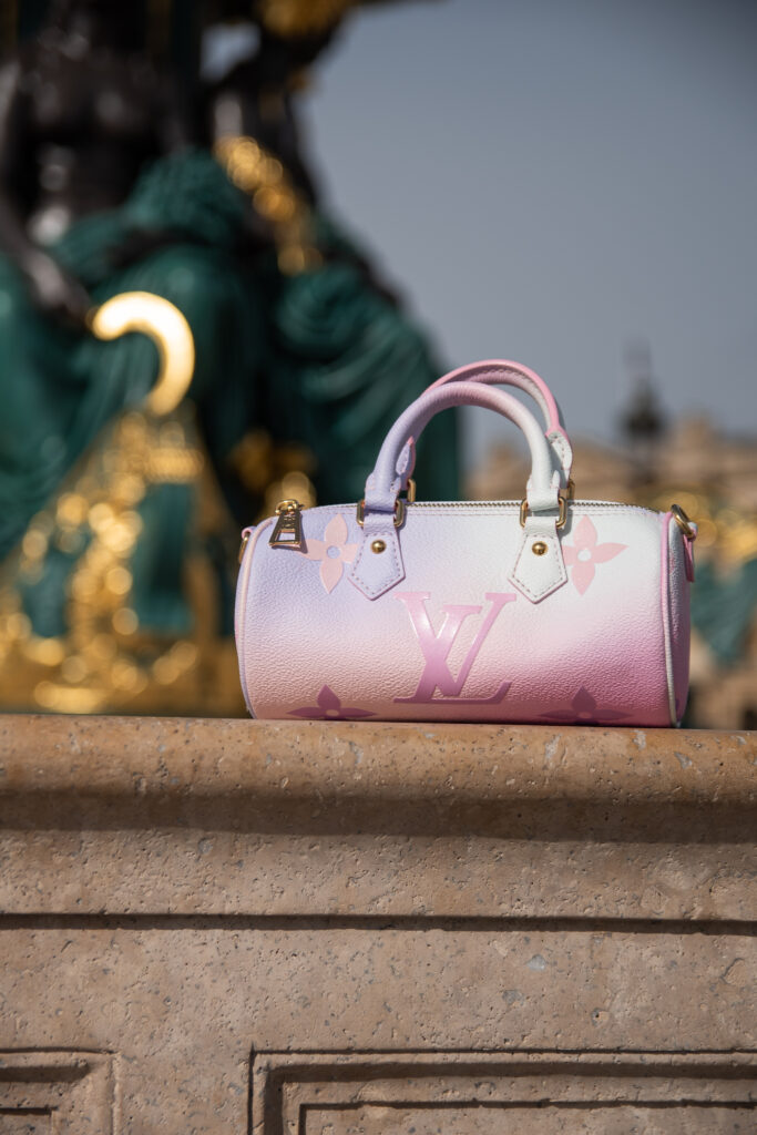 Louis Vuitton Julia comil leather bag pink vintage fashionphile