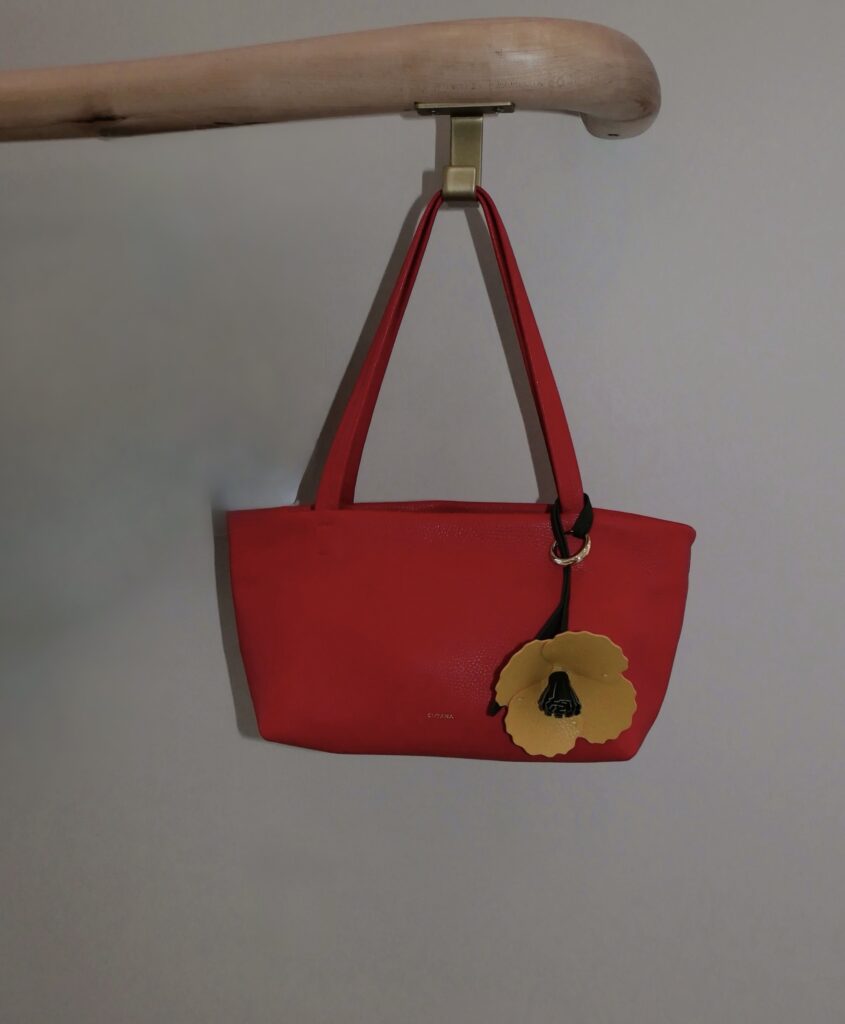 leather zipper tote for women quiet luxury with bag charm