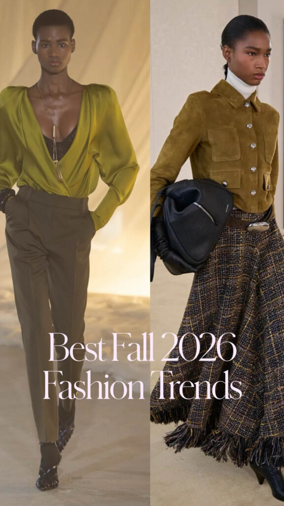 Best Fall 2026 Fashion Trends olive green chartreuse. Balmain, Altuzarra
