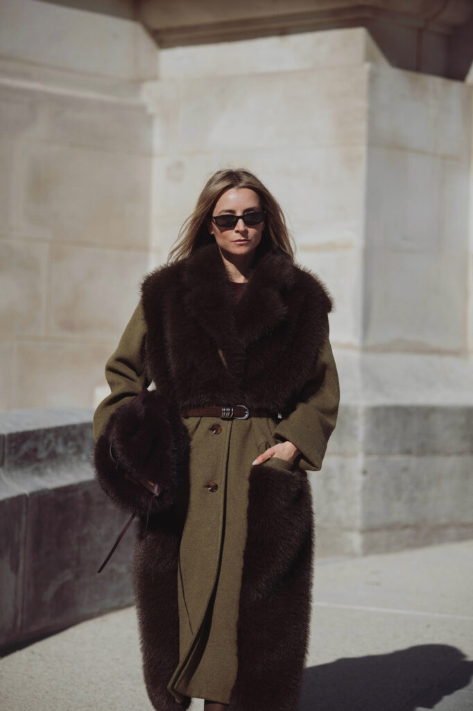 faux fur trim coat 3.1 philip lim